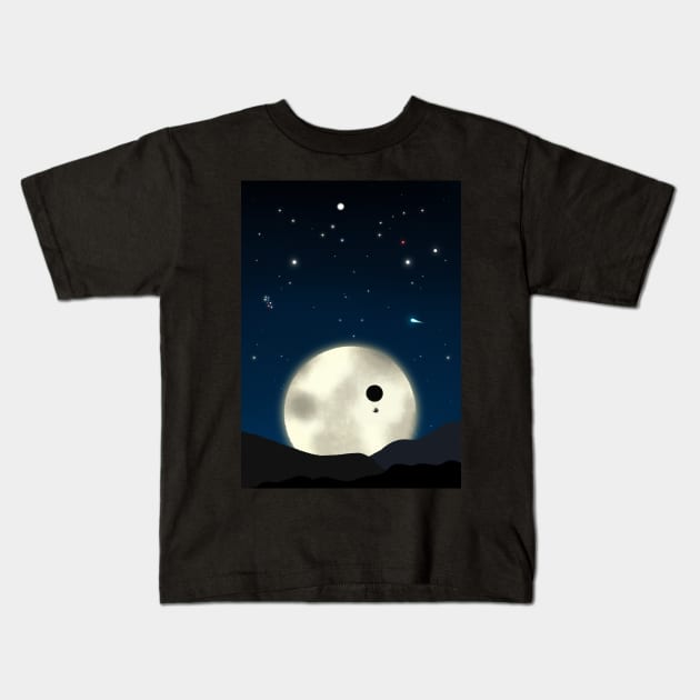 His Dark Materials Lee Scoresby Balloon Kids T-Shirt by MorvernDesigns